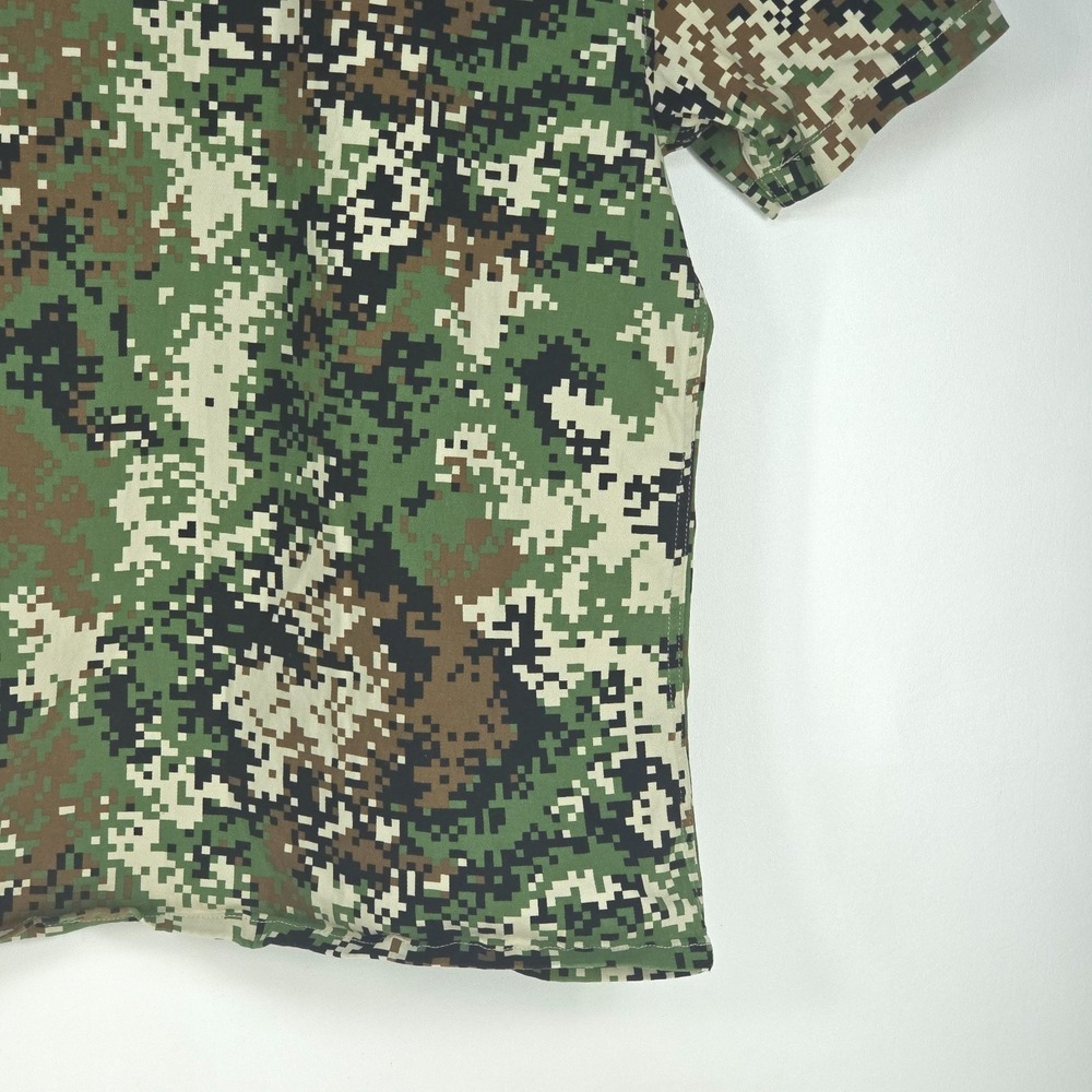 Snoop Dogg Supply Digital Camouflage Button Up Shirt Men Medium Urban Streetwear - Picture 10 of 15
